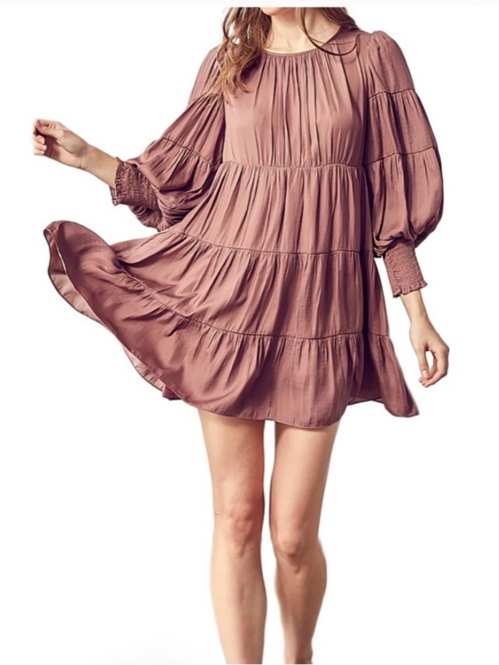 Mustard Seed Muted Purple Boho Mini Dress - Size Small (NWT)